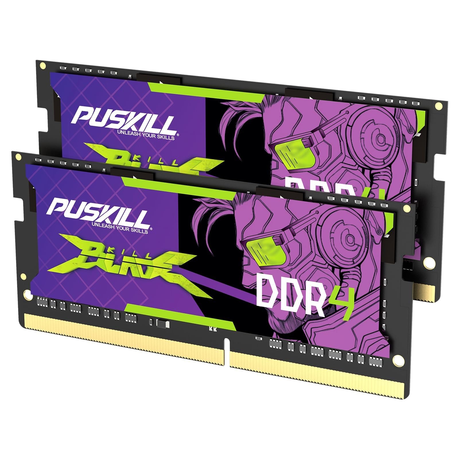 PUSKILL 32GB DDR4 3200MHz RAM (2x16GB) SODIMM CL22 Laptop