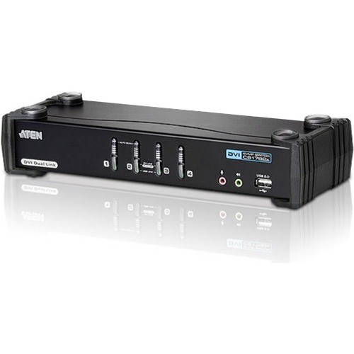 ATEN 4-Port USB DVI Dual Link/Audio KVMP Switch CS1784A