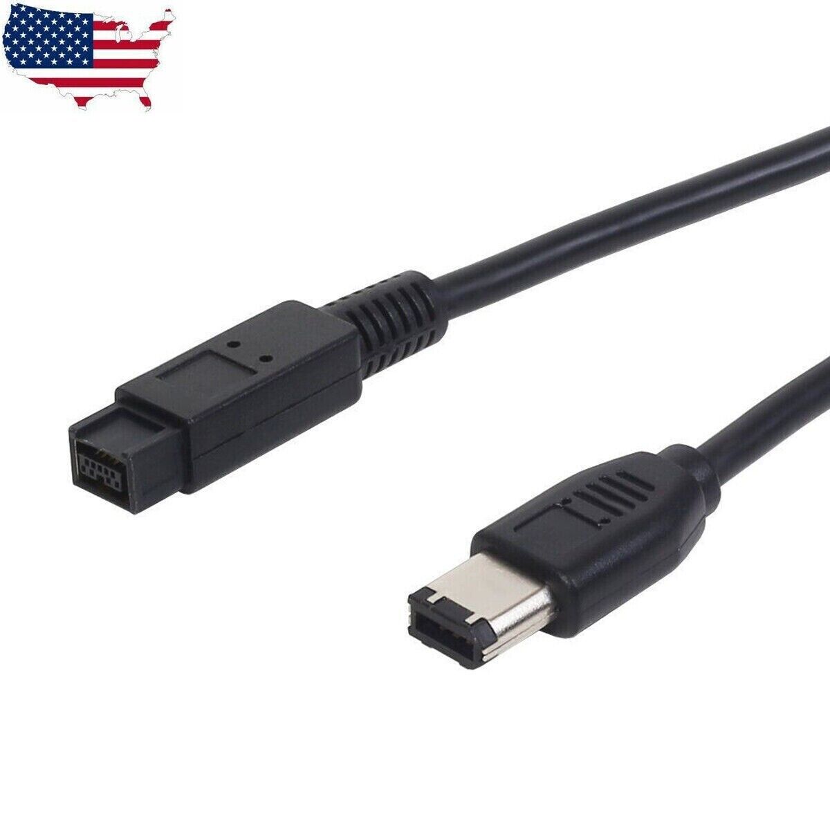 5Ft 9-Pin to 6-Pin FireWire 800/400 Cable IEEE-1394b (3 Feet) IE9496-3