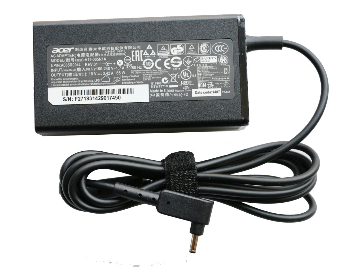 Original 19V 65W AC Adapter Charger For Acer Swift 3 SF313-52-5794 SF313-52-52VA