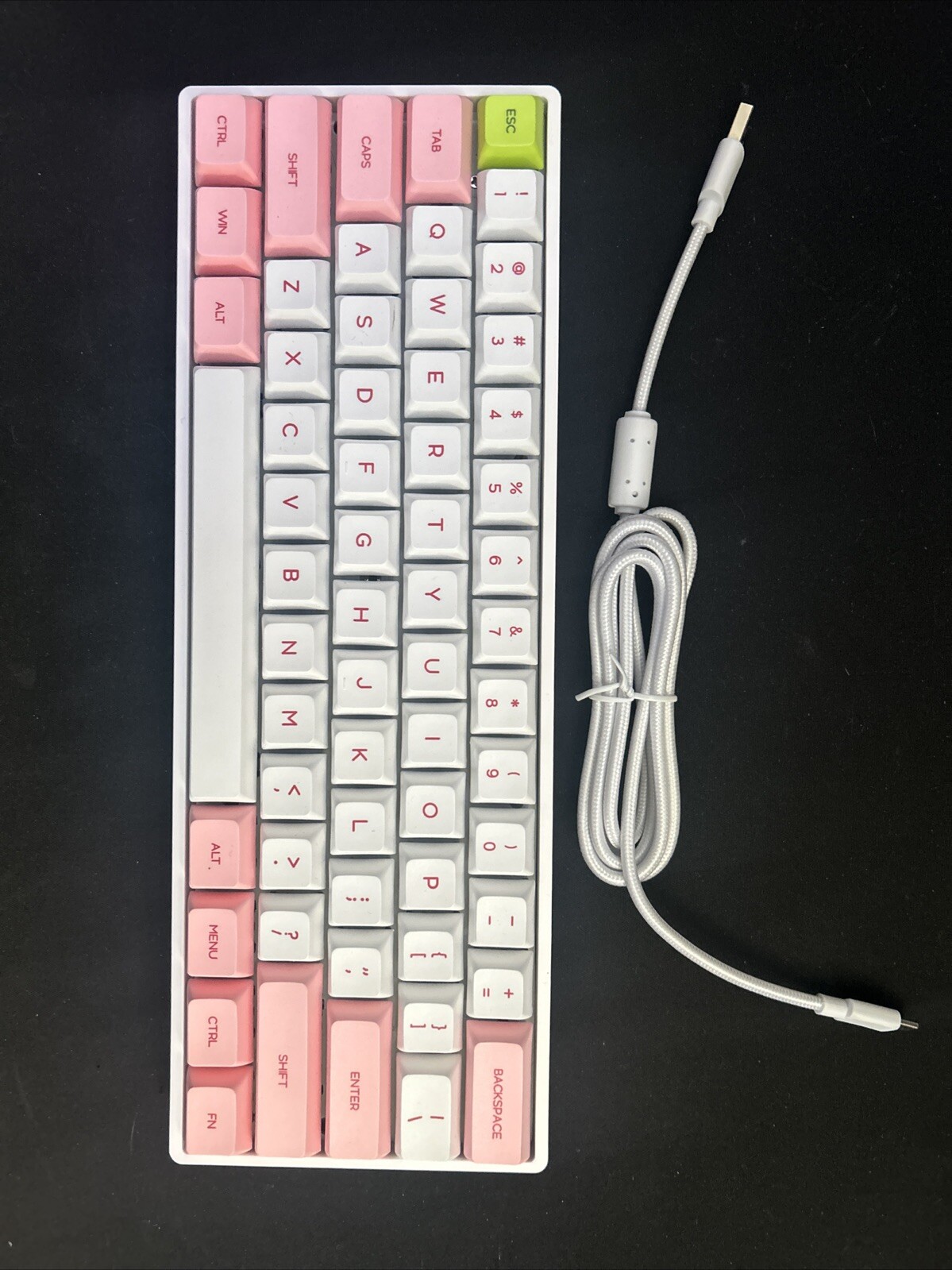 *Used * 60 Percent SkyLong Mechanical Keyboard Comes With Cord, Smoke Free Home.