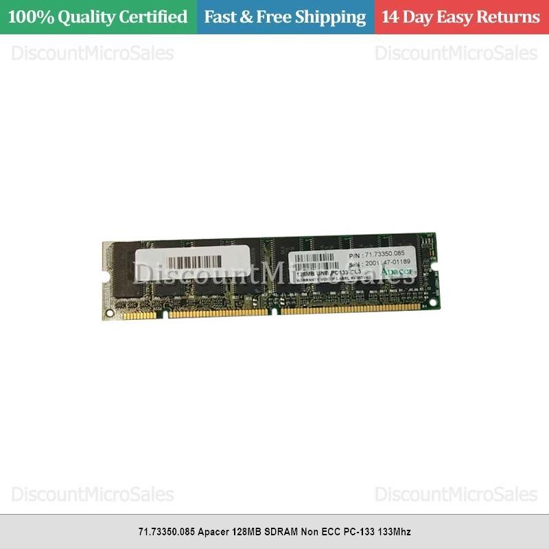 71.73350.085 Apacer 128MB SDRAM Non ECC PC-133 133Mhz