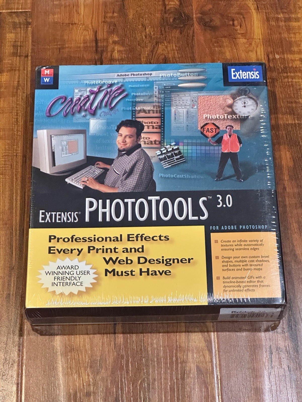 Rare Vintage 1998 Extensis PhotoTools 3.0 Mac PC Photoshop - New & Sealed