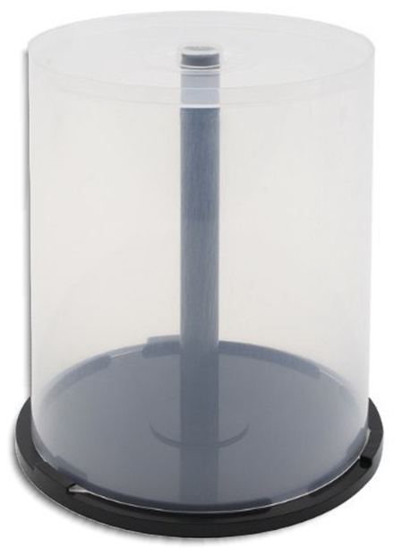 2 PIECES of 100-Disc Capacity Cakebox CD/DVD Plastic Storage Containers/Spindles