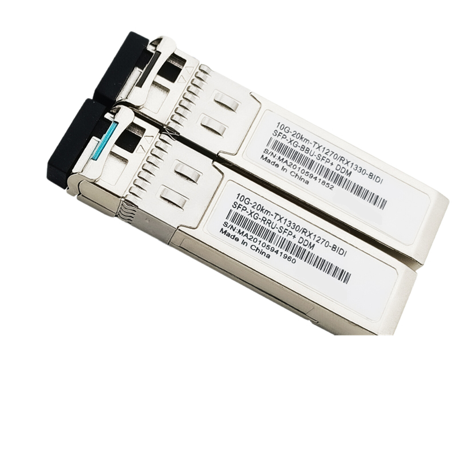A Pair 1G/10G Bidi SFP Transceiver, For Cisco SFP-10G-BXU-I Simplex LC 20~40KM
