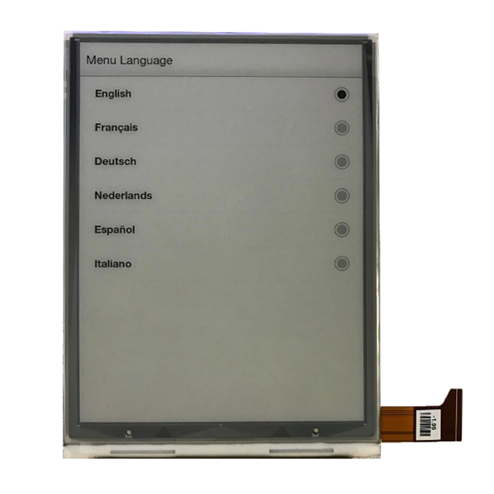 6-Inch E-Ink Display ED060XCD No Backlight E-Book Reader Display Replacement