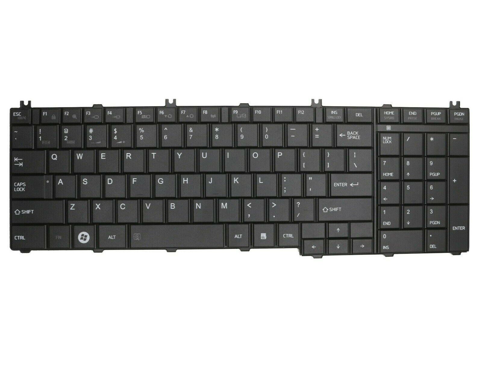 US Black Keyboard for Toshiba Satellite L655-S5096