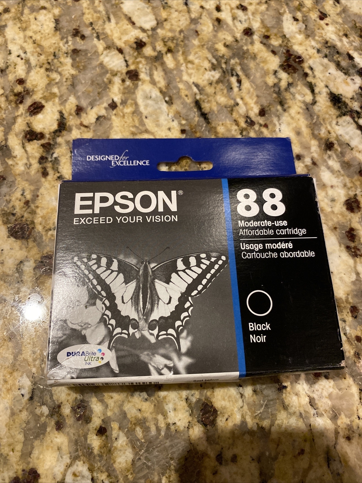 Genuine Epson 88 BK Black (T088120-S) Color Ink Cartridge