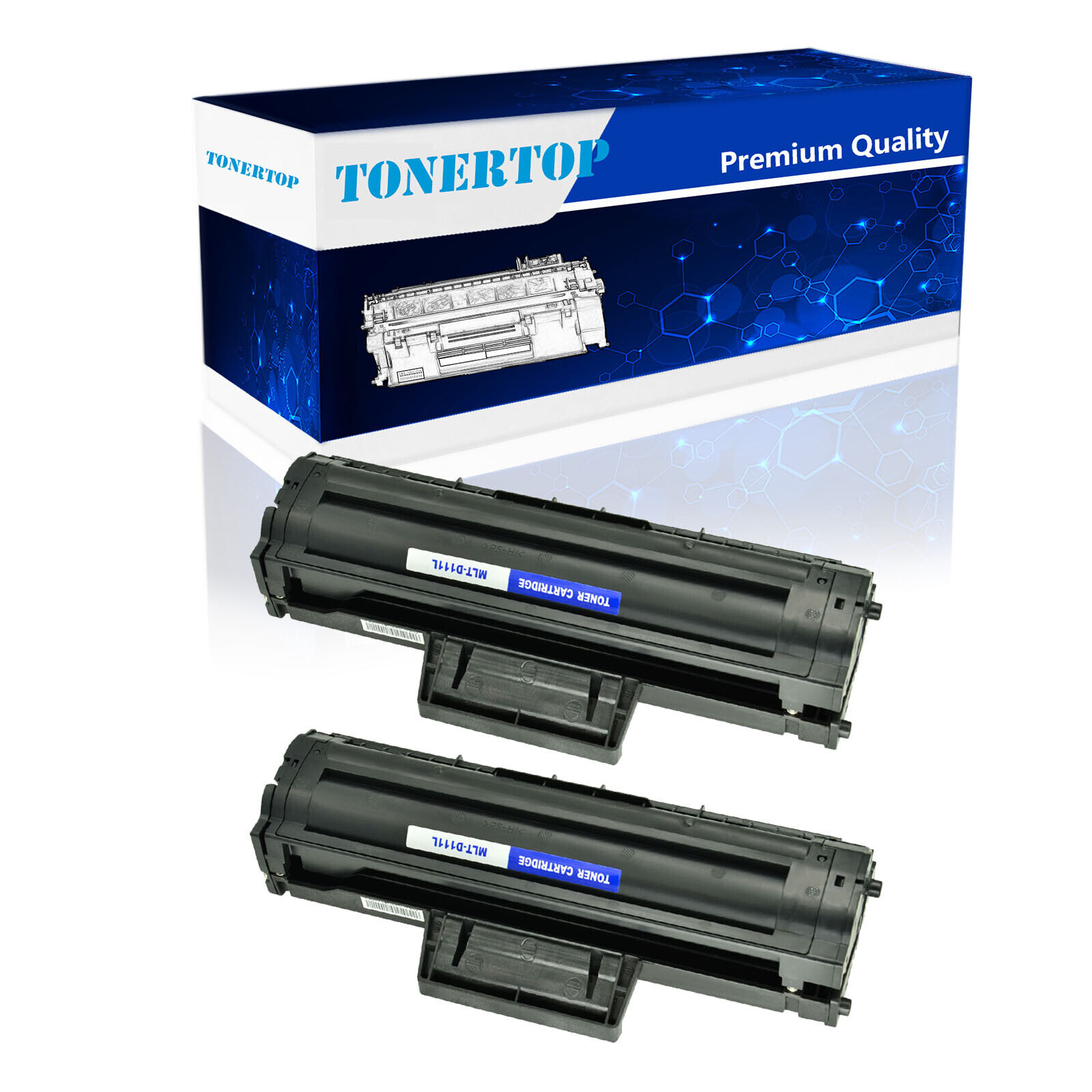 2 PK MLT-D111L High Yield Toner Cartridge for Samsung MLTD111L SL-M2022W M2070