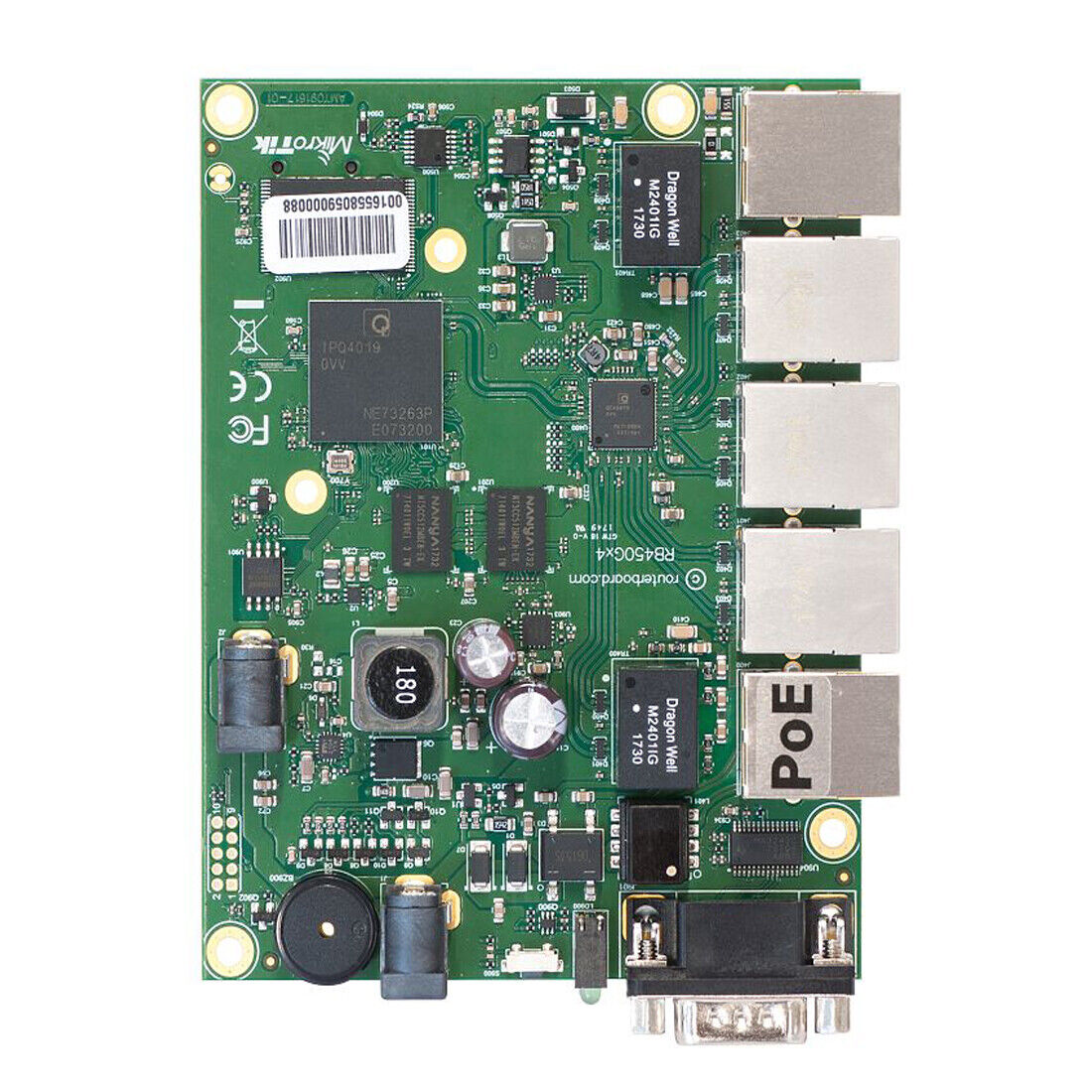 MikroTik RB450Gx4 Routerboard 716MHz. 1GB 512 MB NAND microSD L5