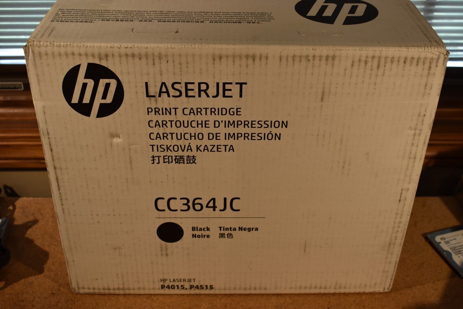 HP CC364JC  64X Black Toner Cartridge For LaserJet P4015, P4515 30,000 Yield NEW