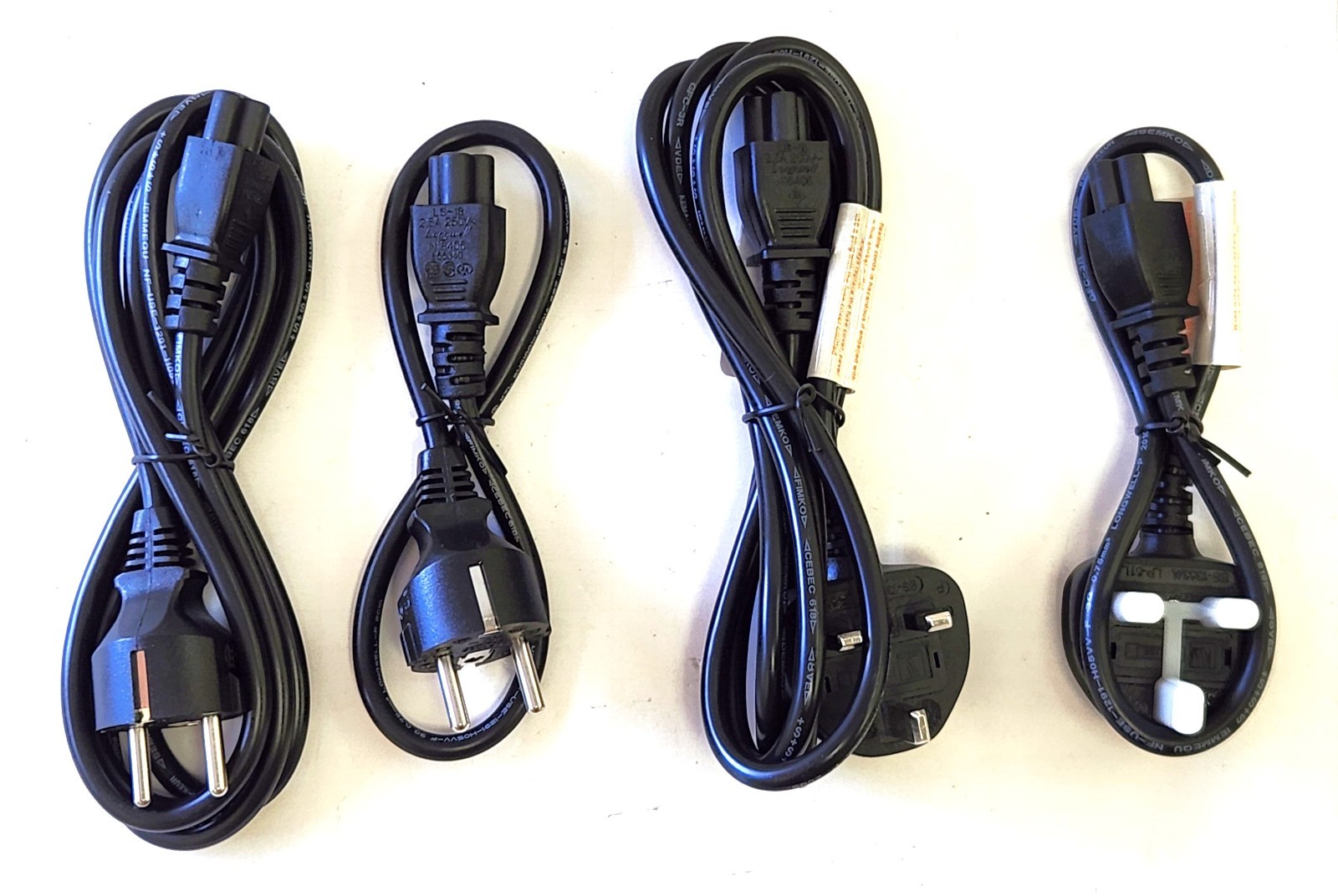 LONGWELL SS145/A & LP-34A UK POWER CORD 2.5A 250V (4PC LOT)