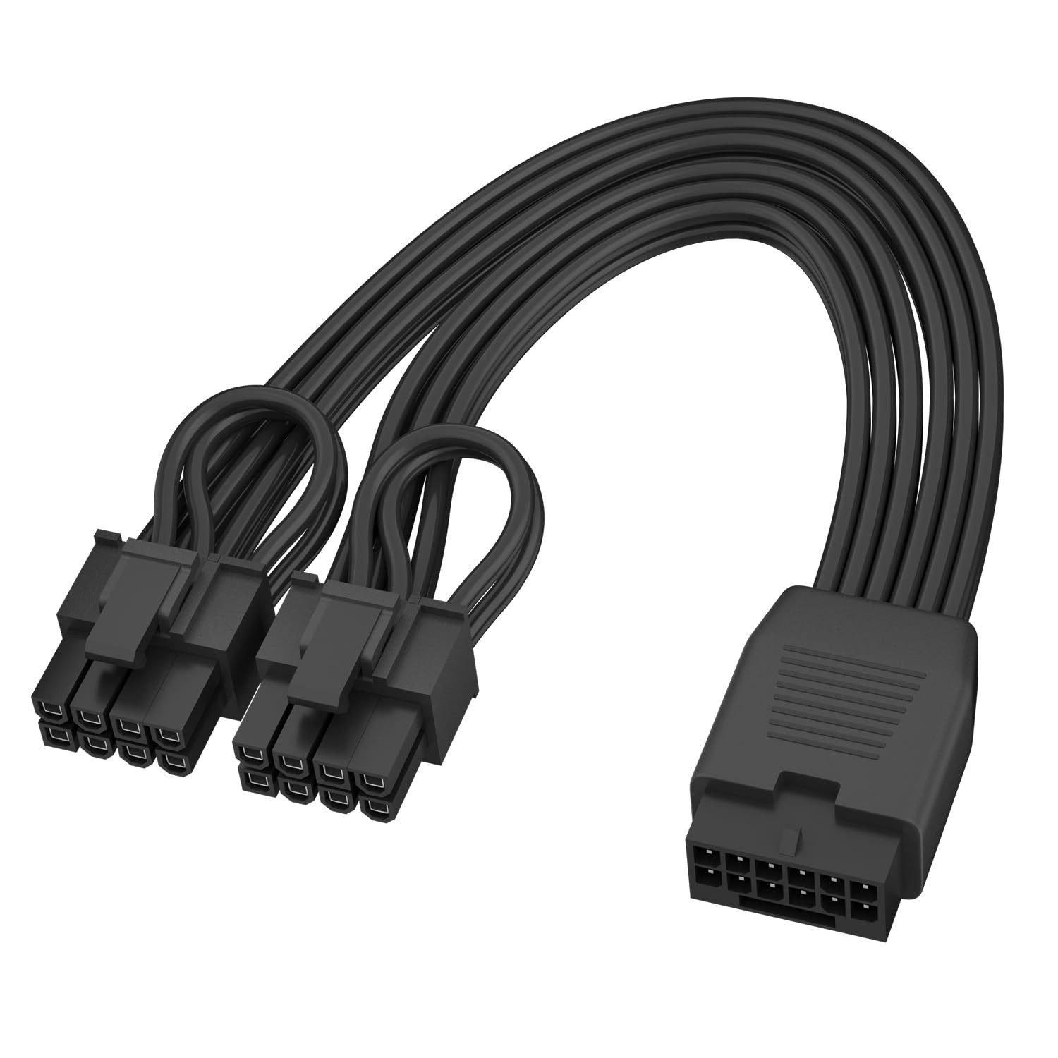 12VHPWR Cable Extension, 16 Pin12+4 Female to Dual PCIe 8 Pin6+2 Male GPU, PS...