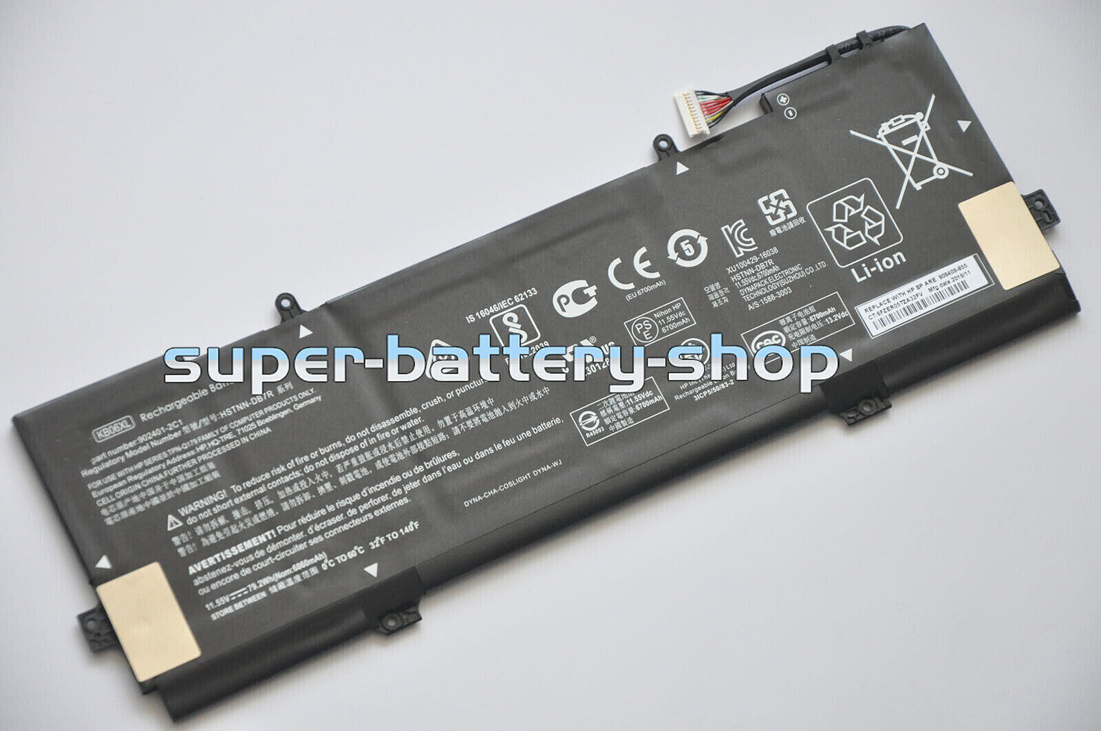 USA New Genuine KB06XL HSTNN-DB7R 902499-855 battery for HP Spectre x360 Z6K96EA
