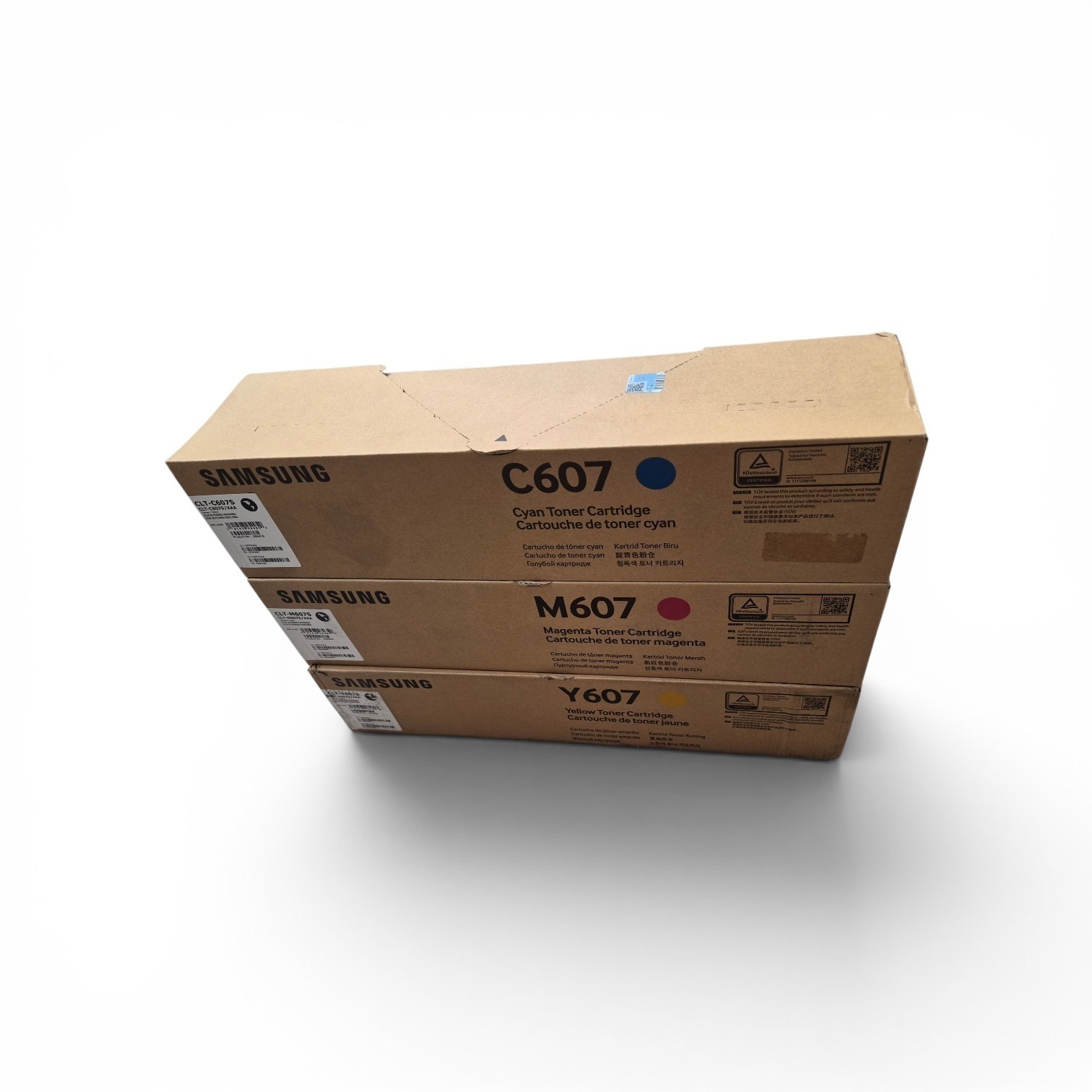 3 Genuine Samsung MultiXpress CLX-9250ND/9352NA CLT-607S CMY Toner Cartridges