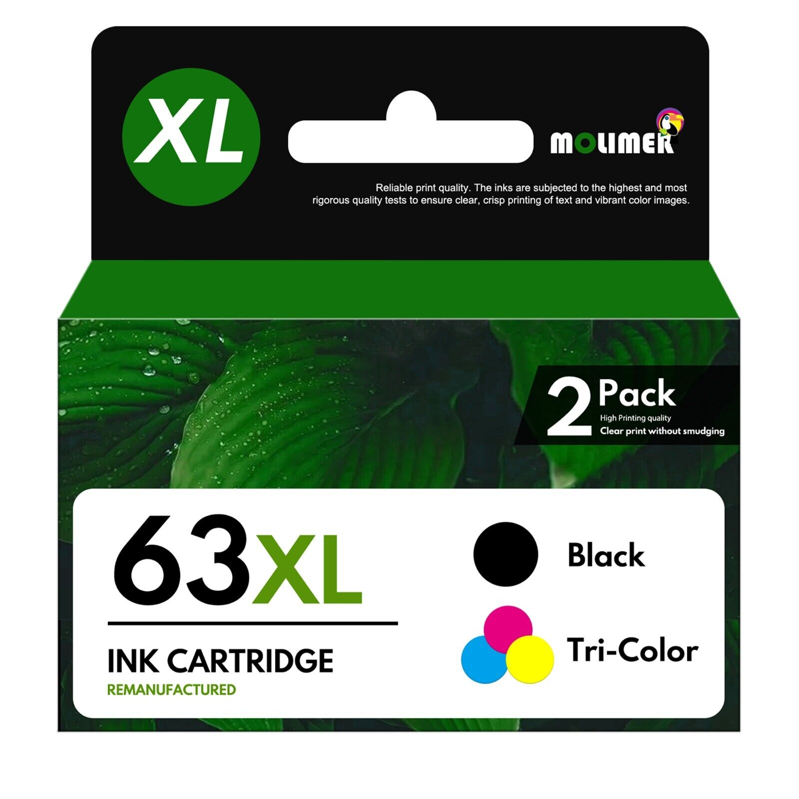 63XL Ink Cartridge Replacement for HP 63XL 3630  3830 4513 5212 Black/Tri-Color