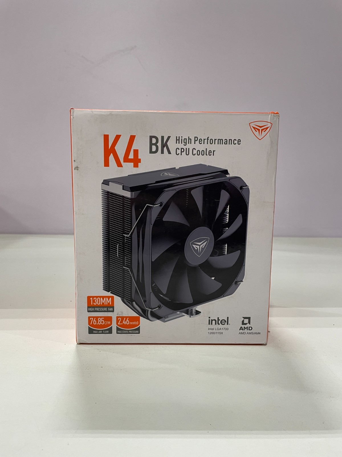 PcCooler K4 BK High Performance CPU Cooler Aluminum 130 mm Luxury Black