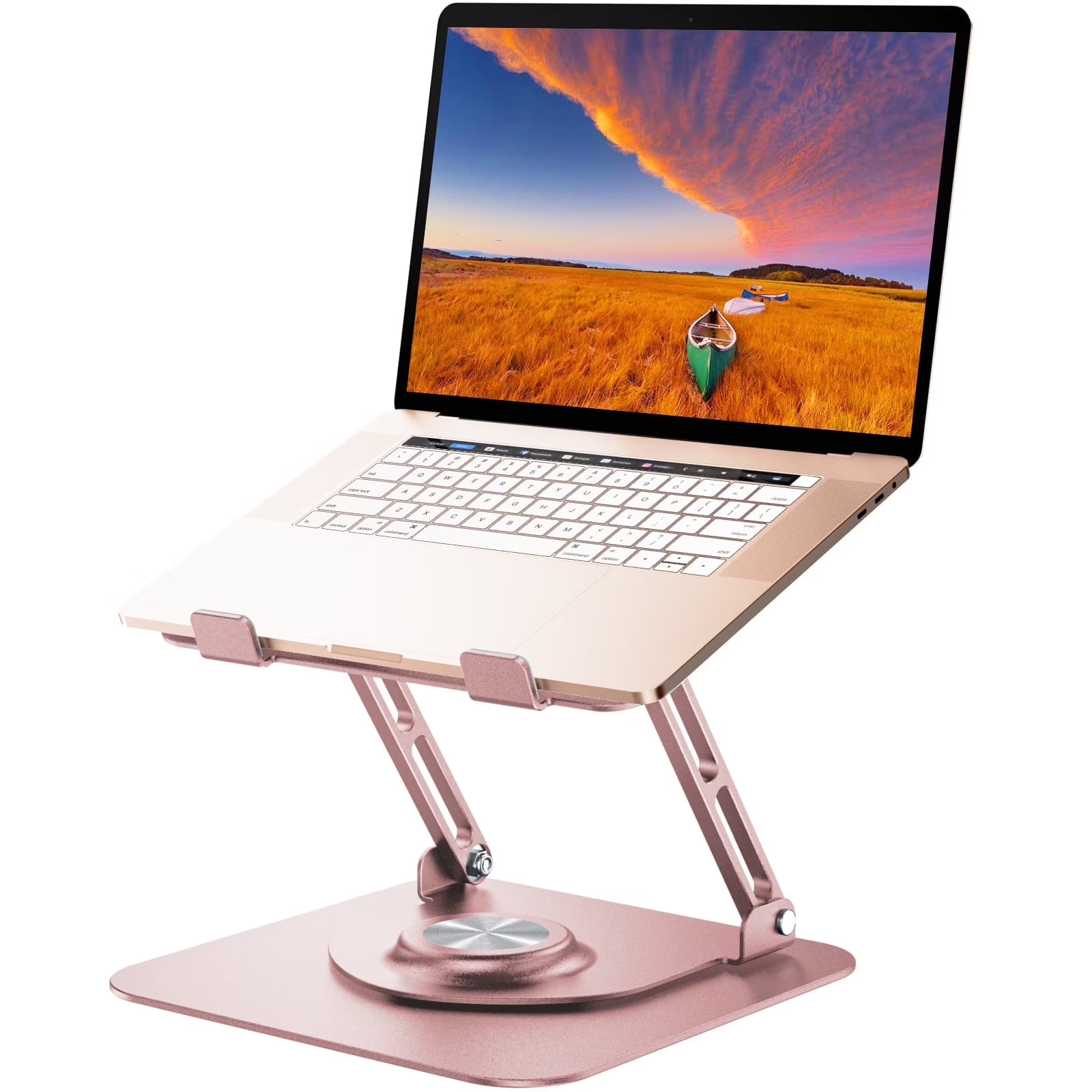Laptop Stand for Desk,  Aluminium Alloy 360° Adjustable Ergonomic Riser for 10-1