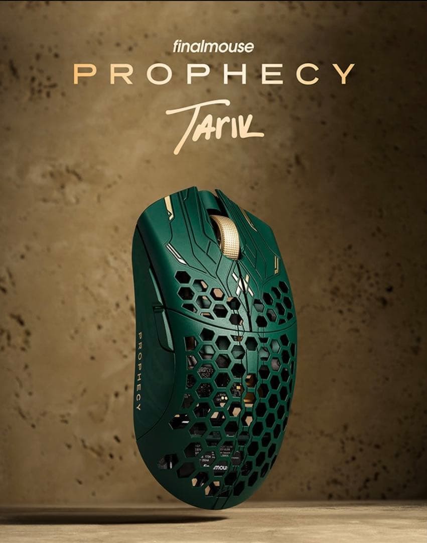 Finalmouse UltralightX Prophecy Tarik M 36g Green Gaming Mouse with Accessories