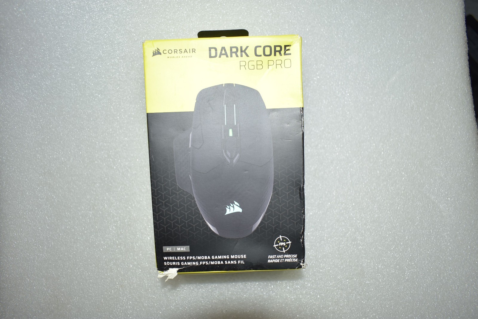 CORSAIR DARK CORE RGB PRO WIRELESS FPS/MOBA GAMING MOUSE BT NEW