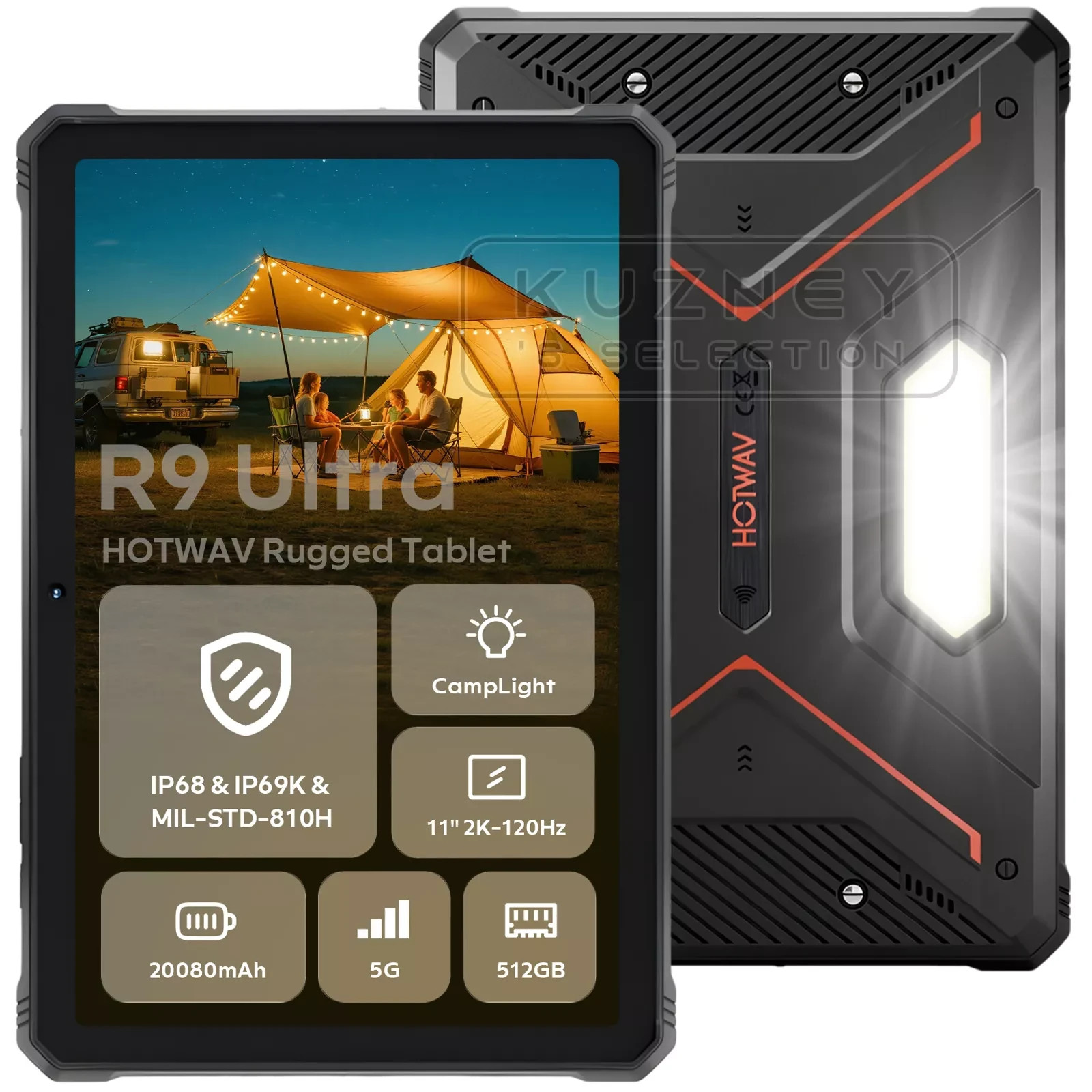 HOTWAV R9 Ultra Rugged Tablet 24GB+512GB Android15 Wi-Fi 20080mAh Tablet OTG