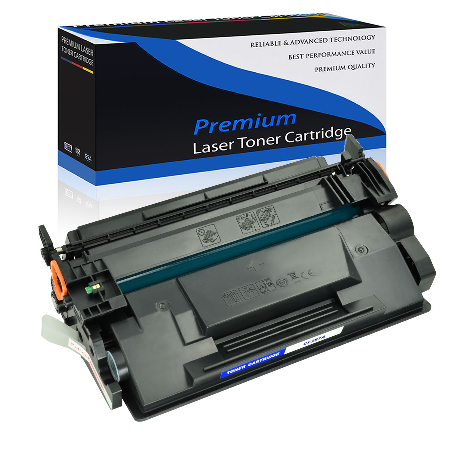 1X CF287A 87A Toner Cartridge Fit For HP LaserJet Enterprise M506 M506n M506dn