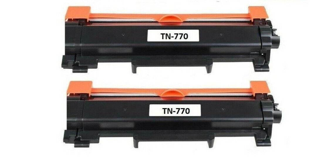 2PK TN-770 TN770 Toner Compatible for Brother HL-L2370DW HL-L2370XL MFC-L2750DW