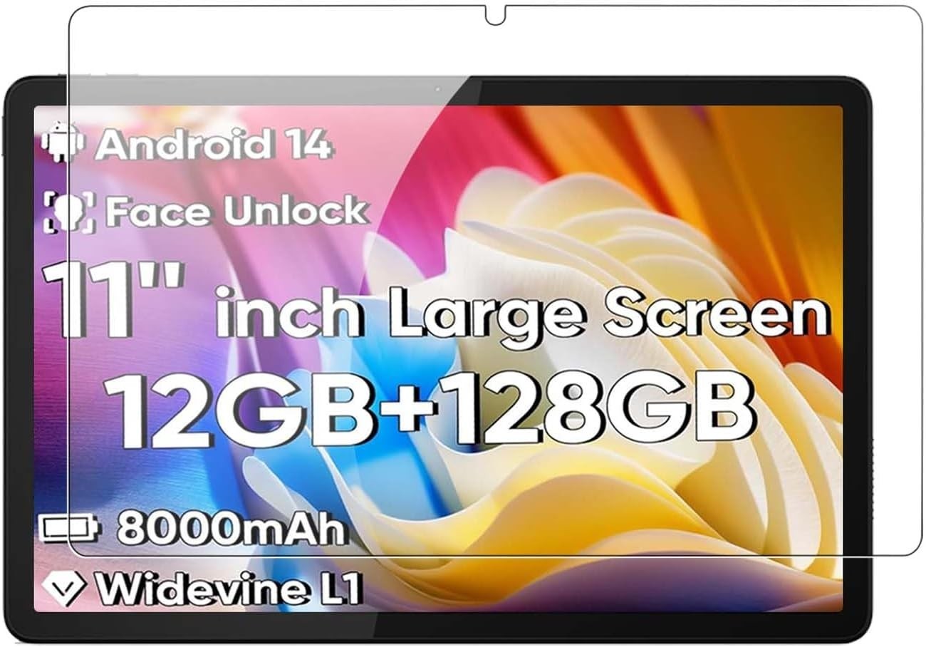 COLORROOM/ WXUNJA/ JIKOCXN/TUOHAITIME C5 11" Tablet Glass Screen Protector Saver