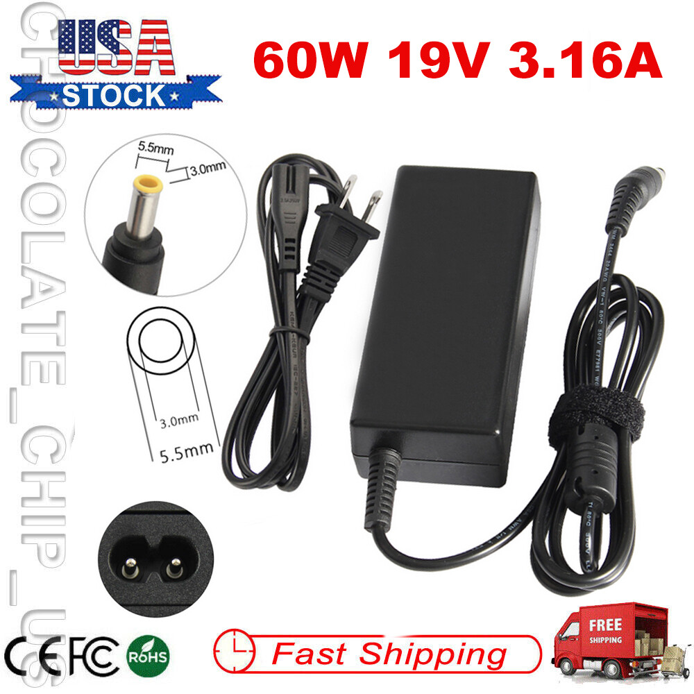 AC Adapter Charger For Samsung NP-R540 R580 R730 R780 Laptop Power Supply Cord