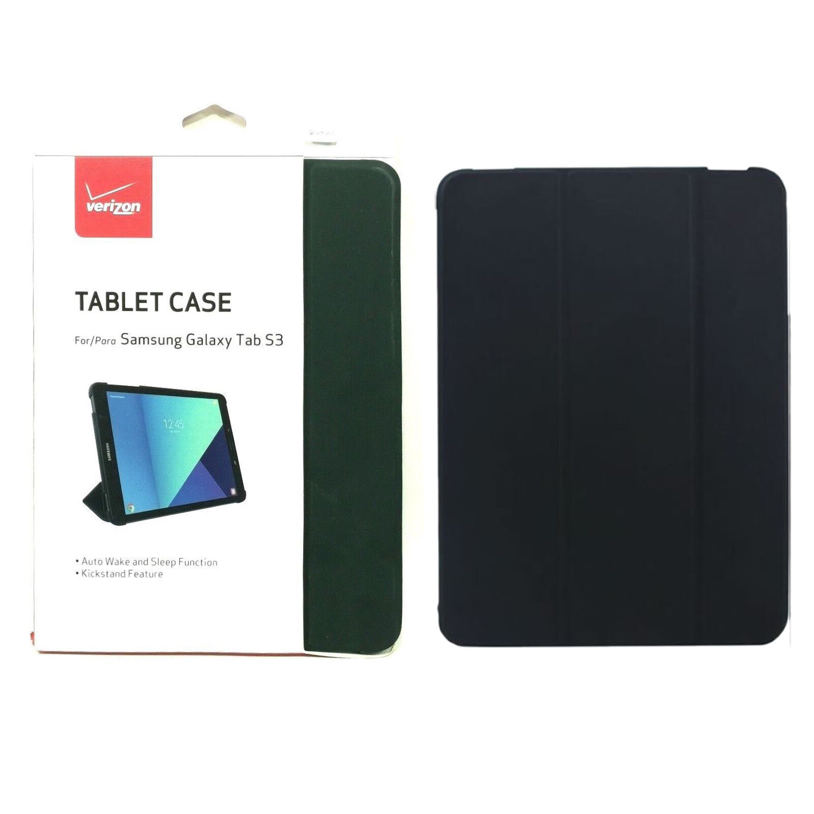 Verizon Tablet Kickstand Folio Drop Protection Case For Samsung Galaxy Tab S3
