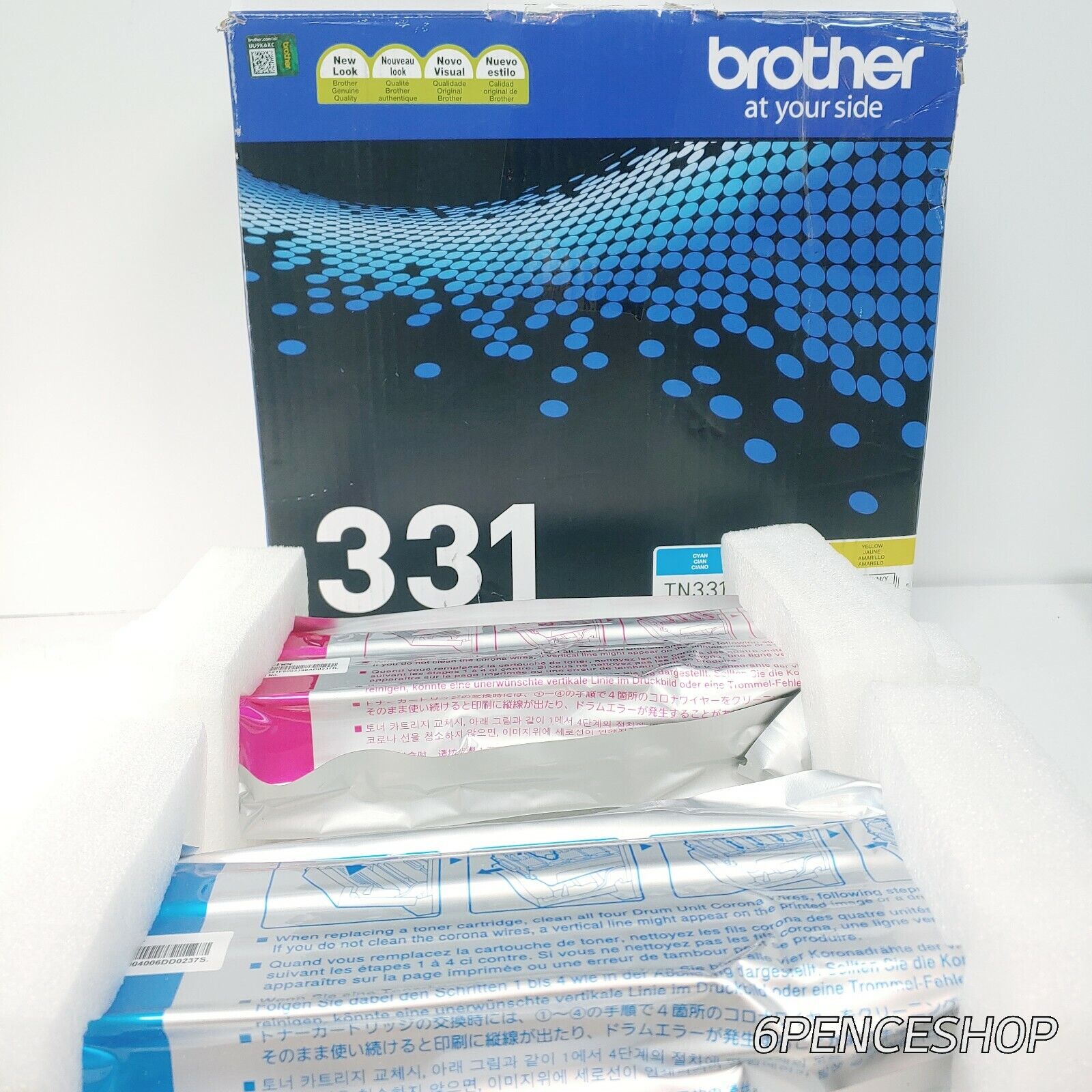 *2-Pack Sealed in OB* Brother TN331 Cyan Magenta Cartridges