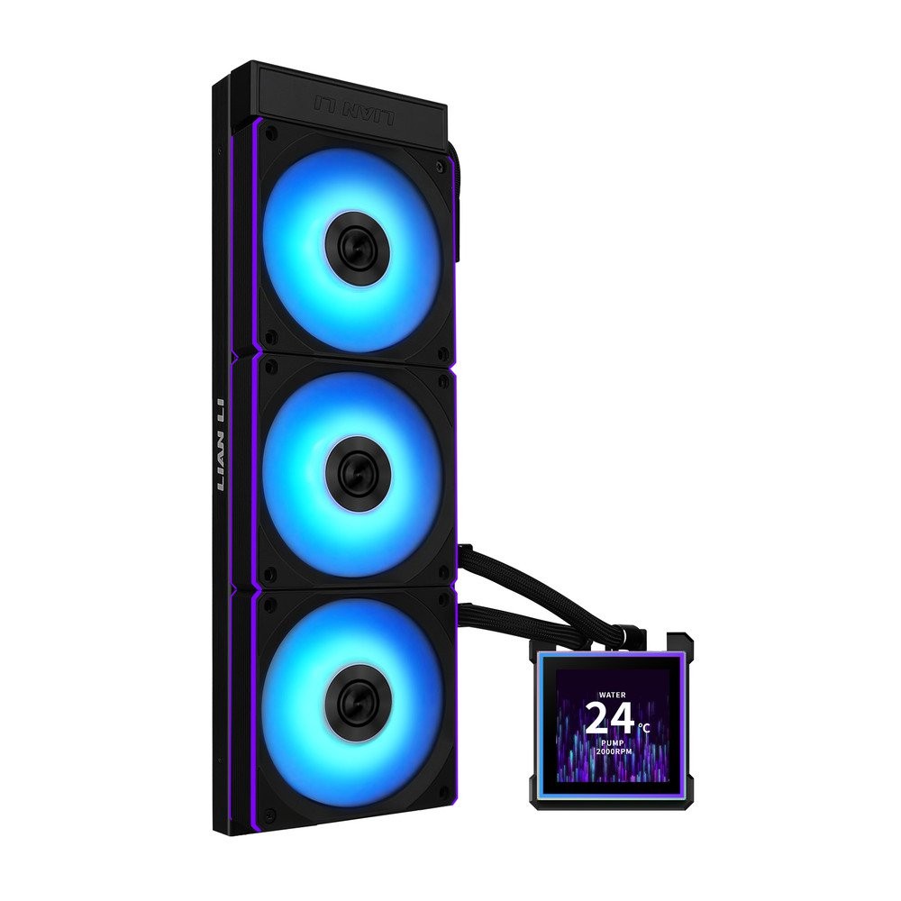 LIAN-LI Hydroshift II LCD-S 360 CL HS2LCDS36CB CPU Cooler 360mm AIO 3x 120 RGB B