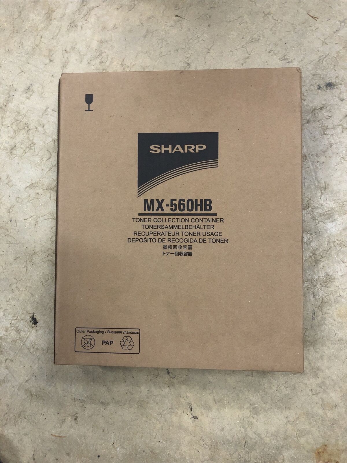 Sharp MX-560HB Waste Toner Collection Container New