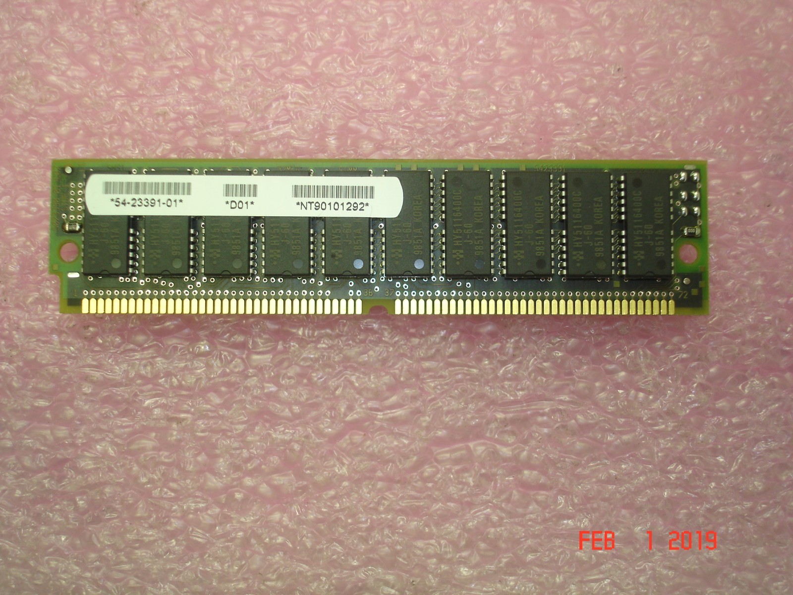DEC 54-23391-01 HSSIM-AA 32MB CACHE MEMORY SIMM FOR HSD50/HSJ50/HSZ50 CONTROLLER