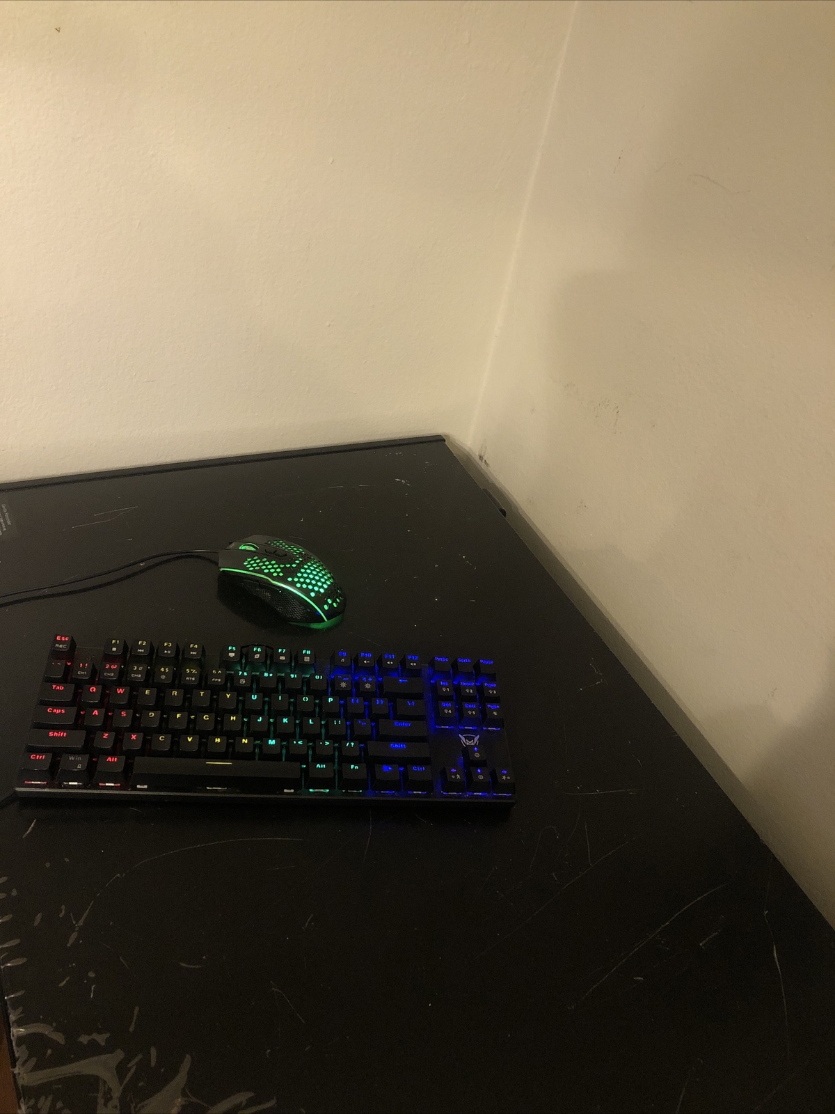Pictek TKL Mechanical Gaming Keyboard RGB Wired USB For PC And Honey Comb Mouse