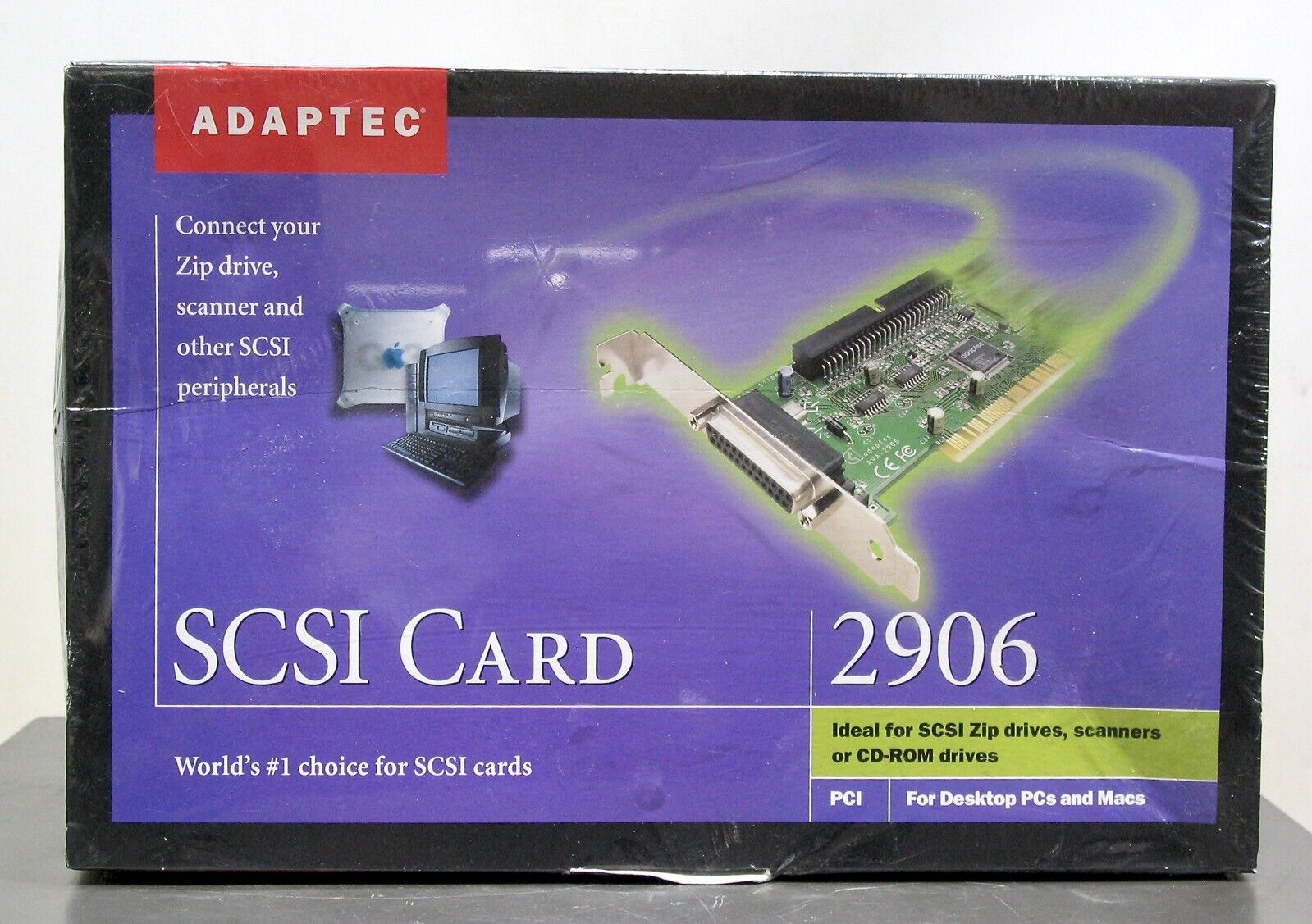 Adaptec AVA-2906 PCI SCSI Card for Macintosh & PC Systems - NEW