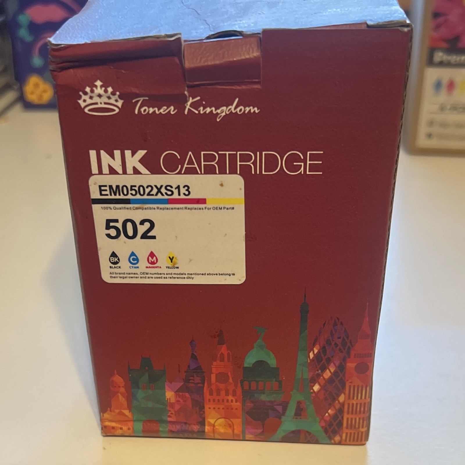 Toner Kingdom Compatible Inkjet Cartridge for Epson 502 CMYK EM0502XS13
