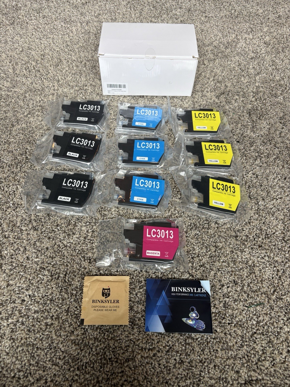 10 Pack LC3013 Ink Cartridges for Brother MFC Printers Black Cyan Magenta Yellow
