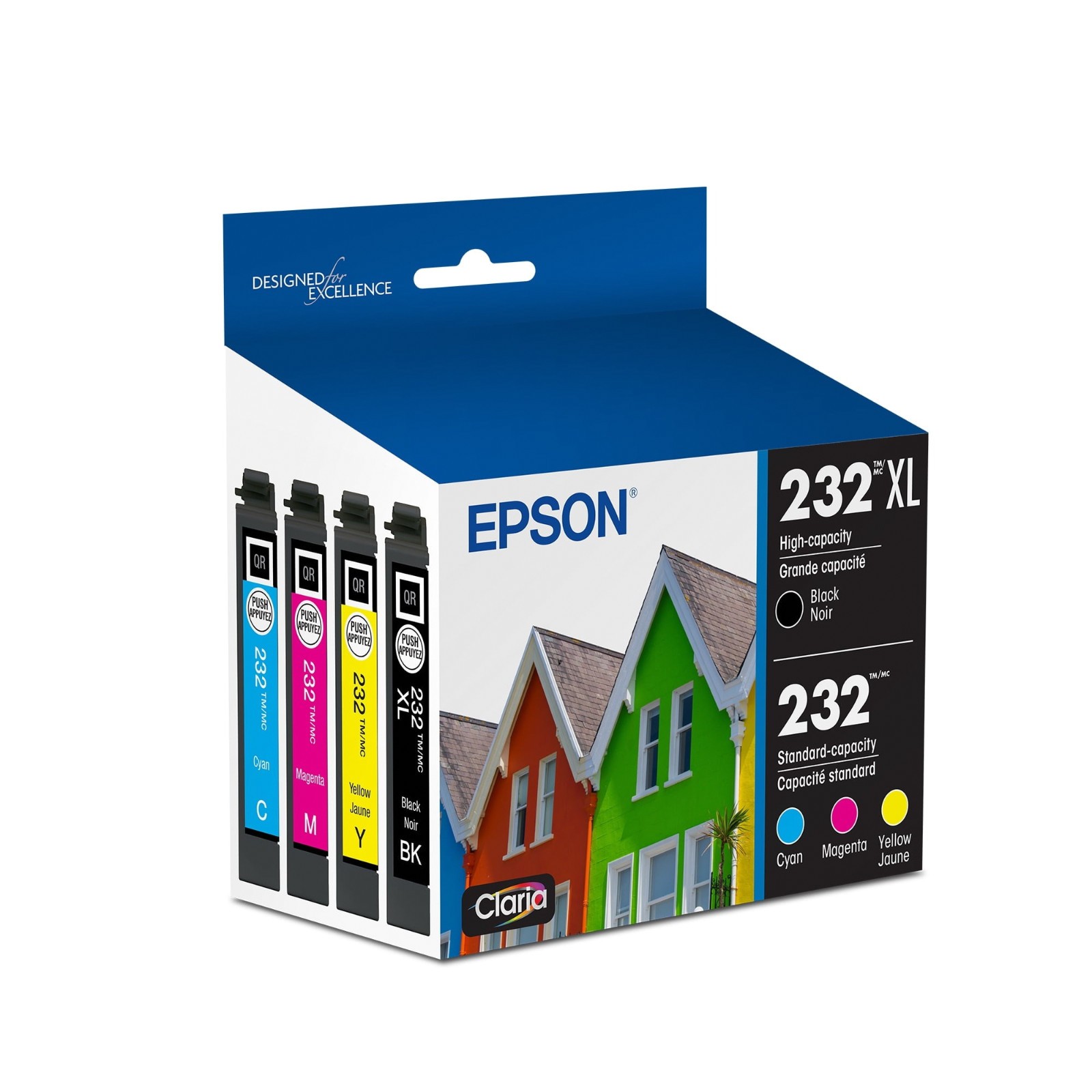 Epson 232 Claria Ink Combo Pack T232XL-BCS FREESHIP