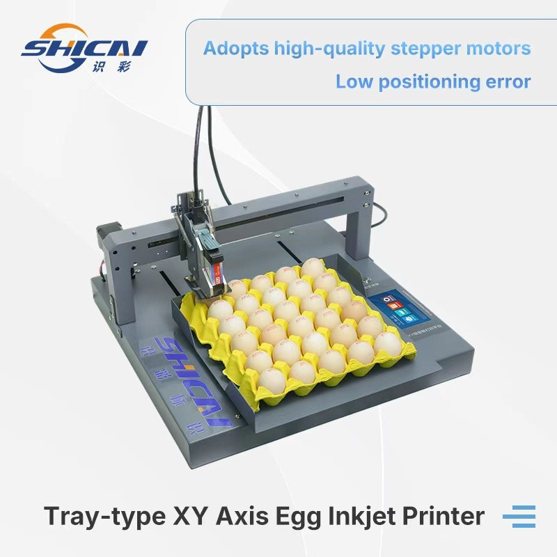 Automatic Tray Egg Inkjet Printer for Printing Lot Number on Farm Eggs