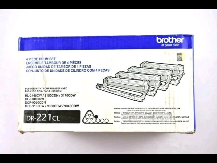 Brother Genuine DR221CL Drum Unit Set NEW OPEN BOX