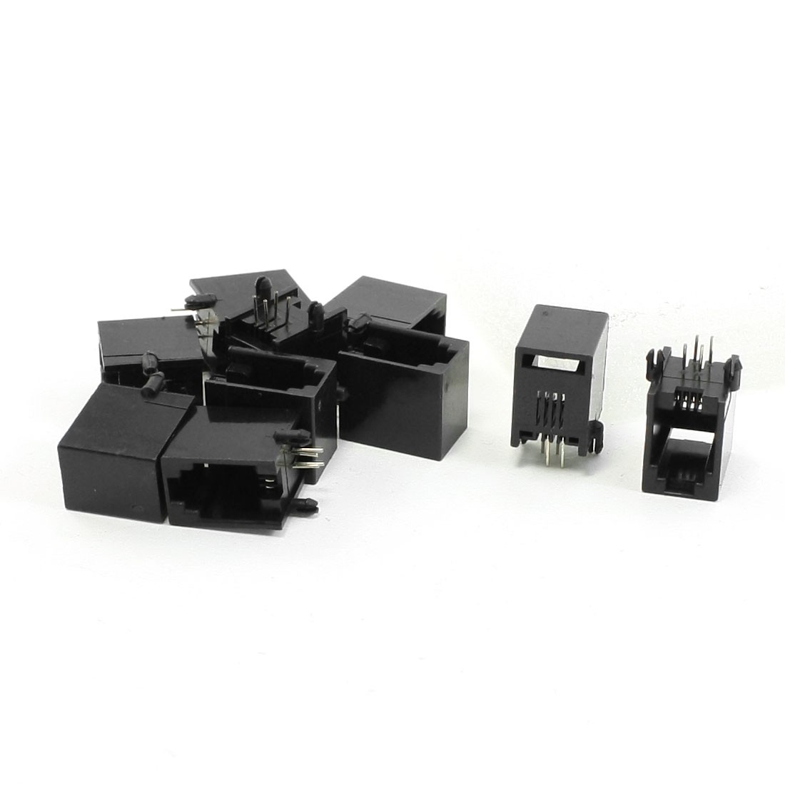 10Pcs RJ9 RJ10 RJ22 4P4C 4-Position Phone Handset Female Connectors