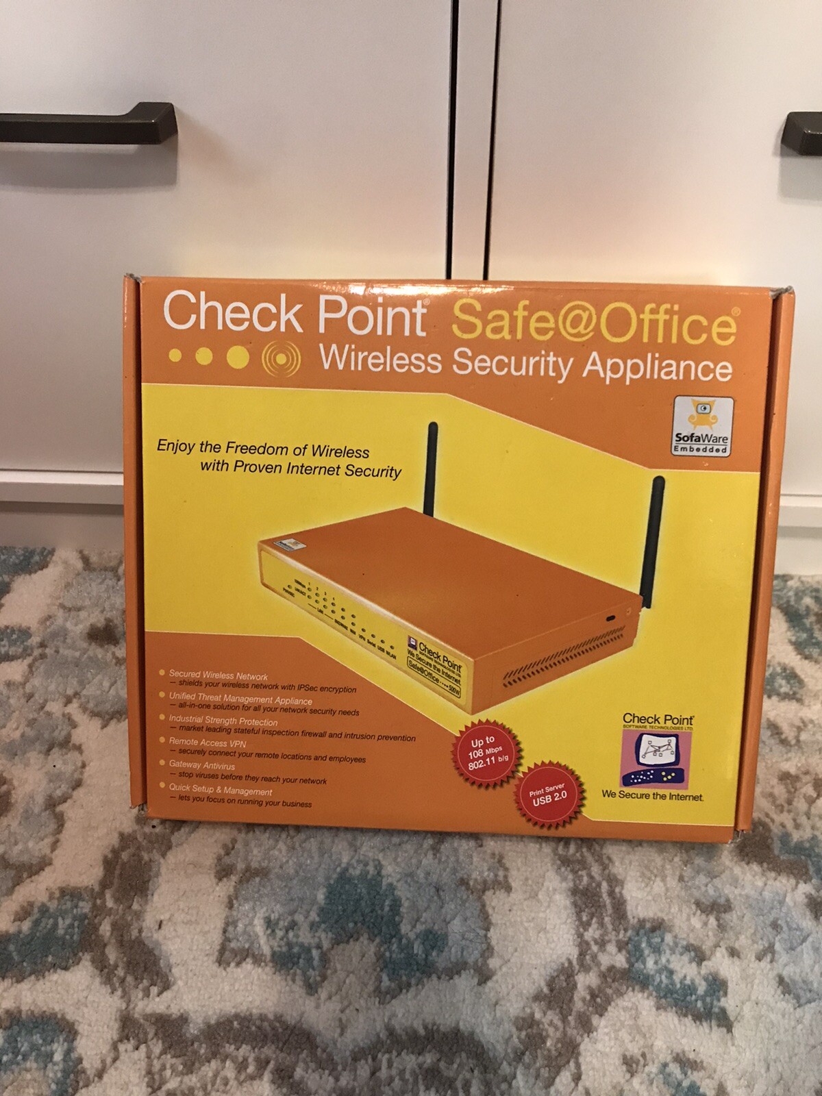 Check Point Safe Office 500W All In One Wireless Network Security Appliance New