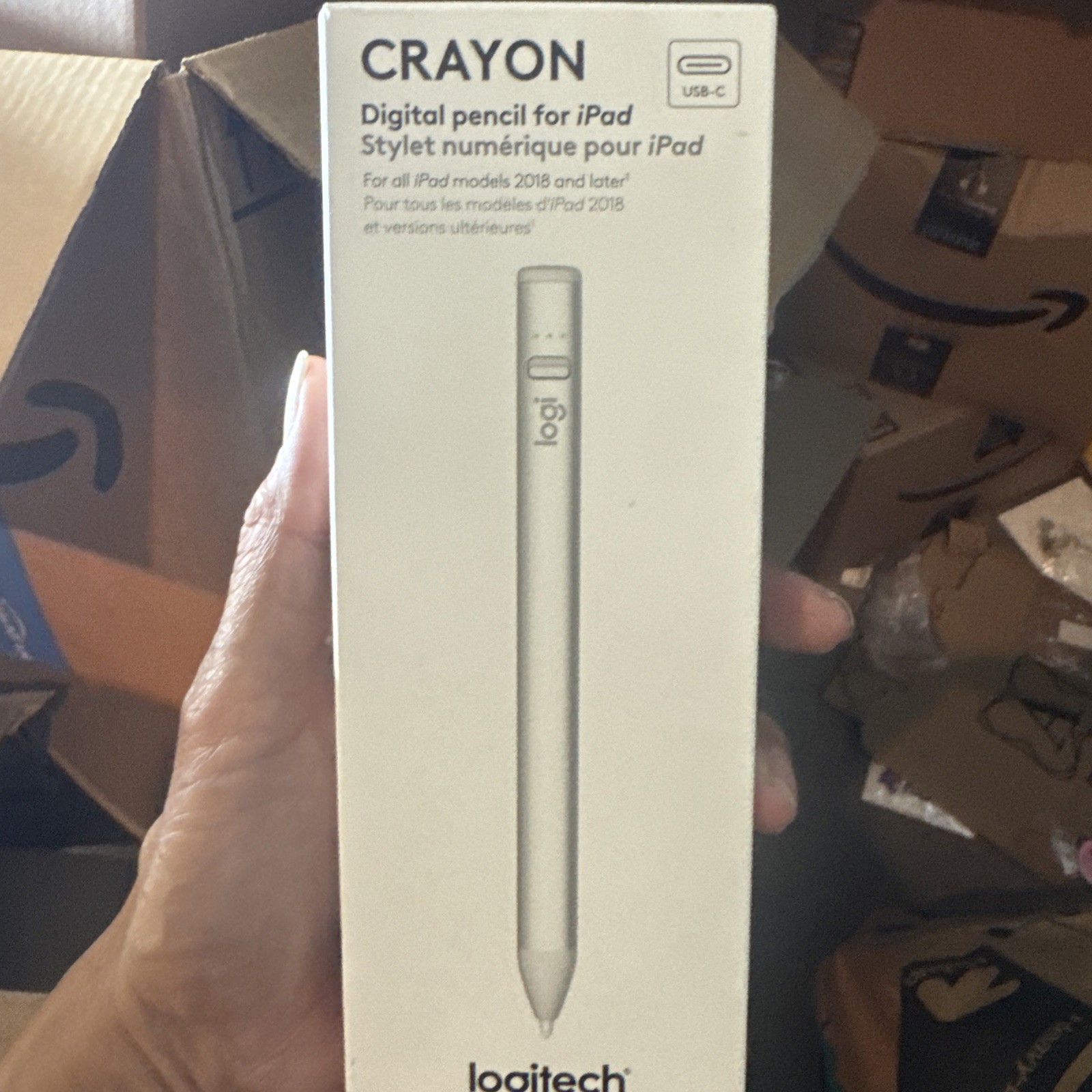New Logitech Crayon Digital Pencil For Apple iPad 2018 And Up | USB-C