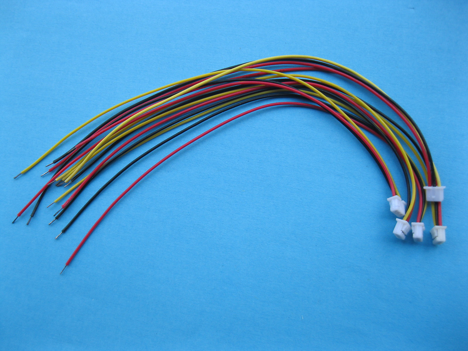 60 pcs 1.25mm 3Pin Female Polarized Connector w/ 28AWG 5.9inch 150mm Leads Cable