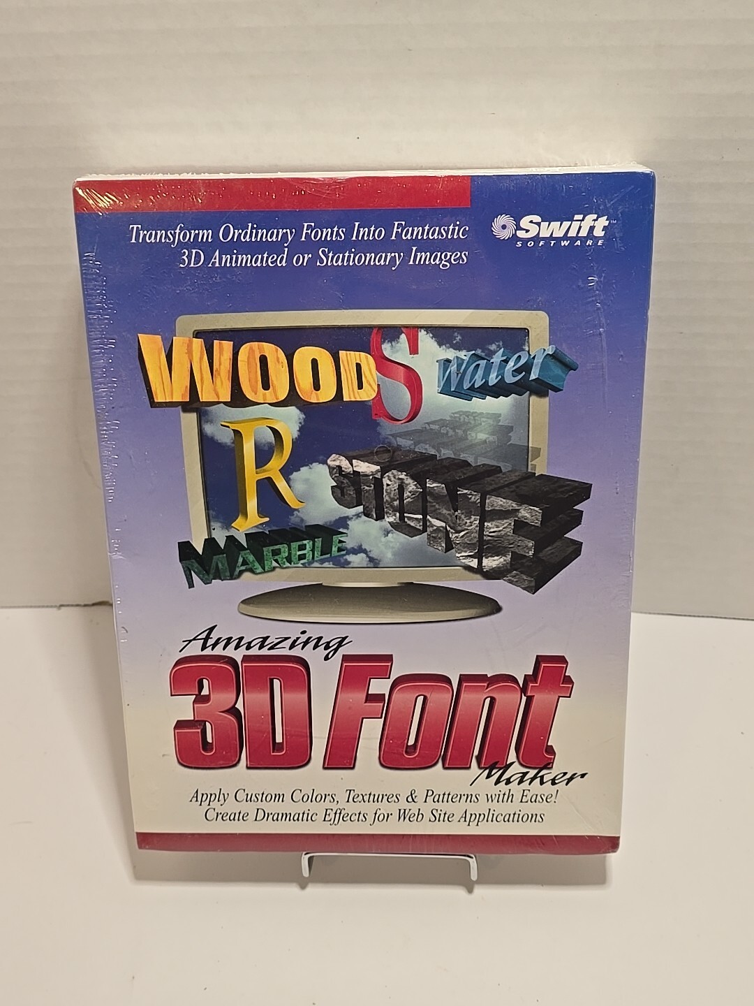 AMAZING 3D FONT MAKER (CD-ROM, 2003) SWIFT SOFTWARE ~ WINDOWS 95 OR HIGHER