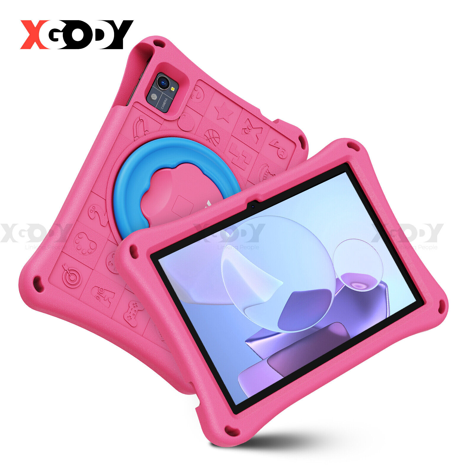 XGODY 10.1 In Kids Tablet 128GB IPS 5GWiFi Android 13 7000mAh 2024 PC BT5.0 2024