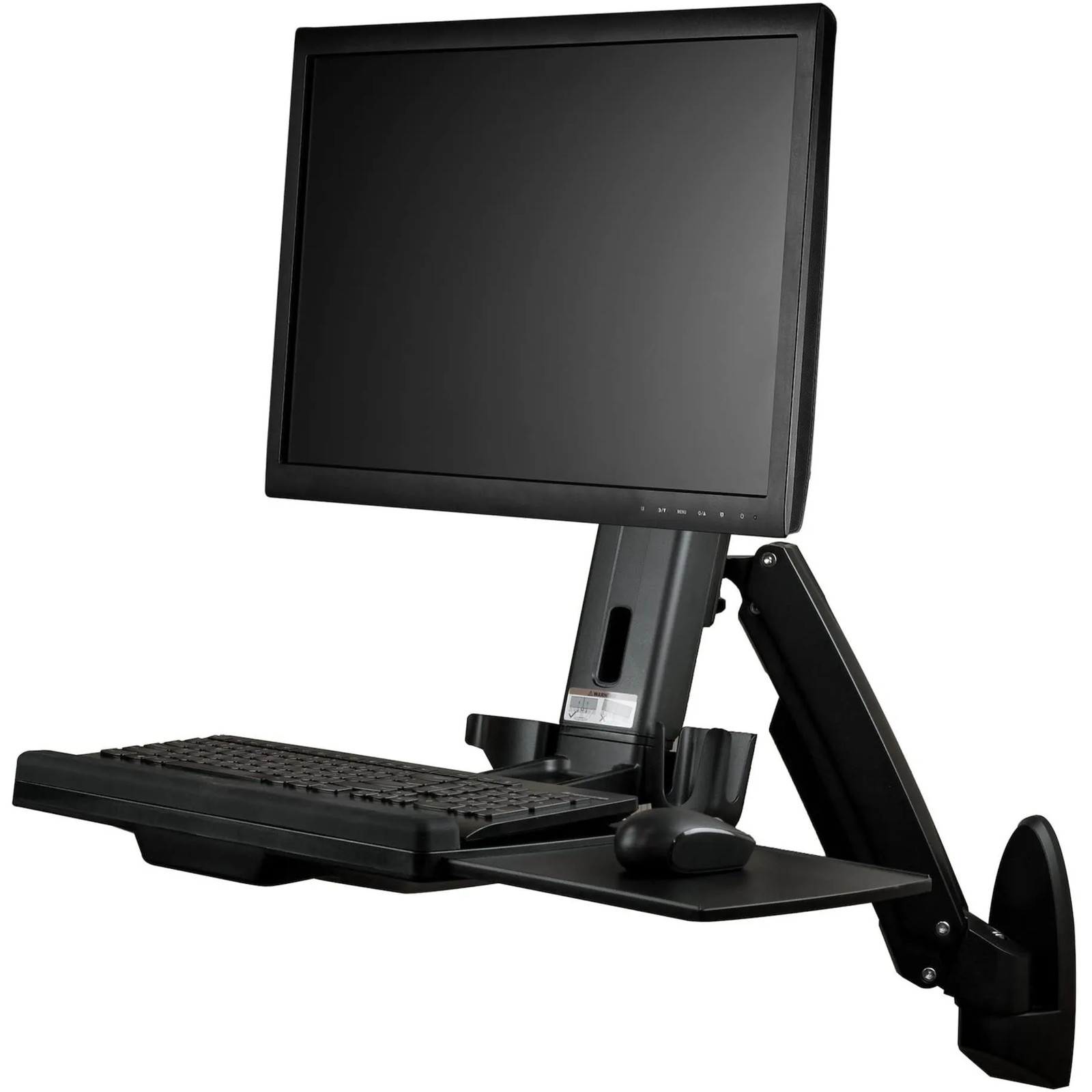 STARTECH WALLSTS1 ERGONOMIC WALL-MOUNT WORKSTATION - UP TO 17LB VESA MONITOR (