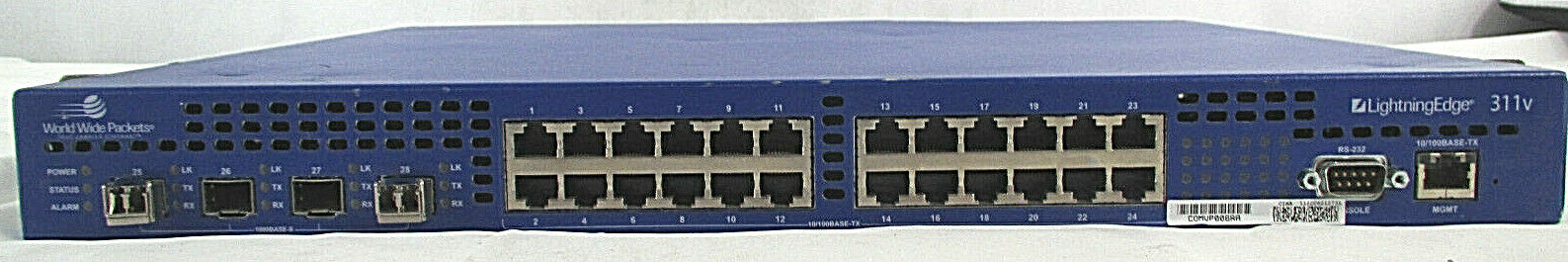 World Wide Packets Ciena LEAC -0311VB Ethernet Switch~ For PARTS/ REPAIR