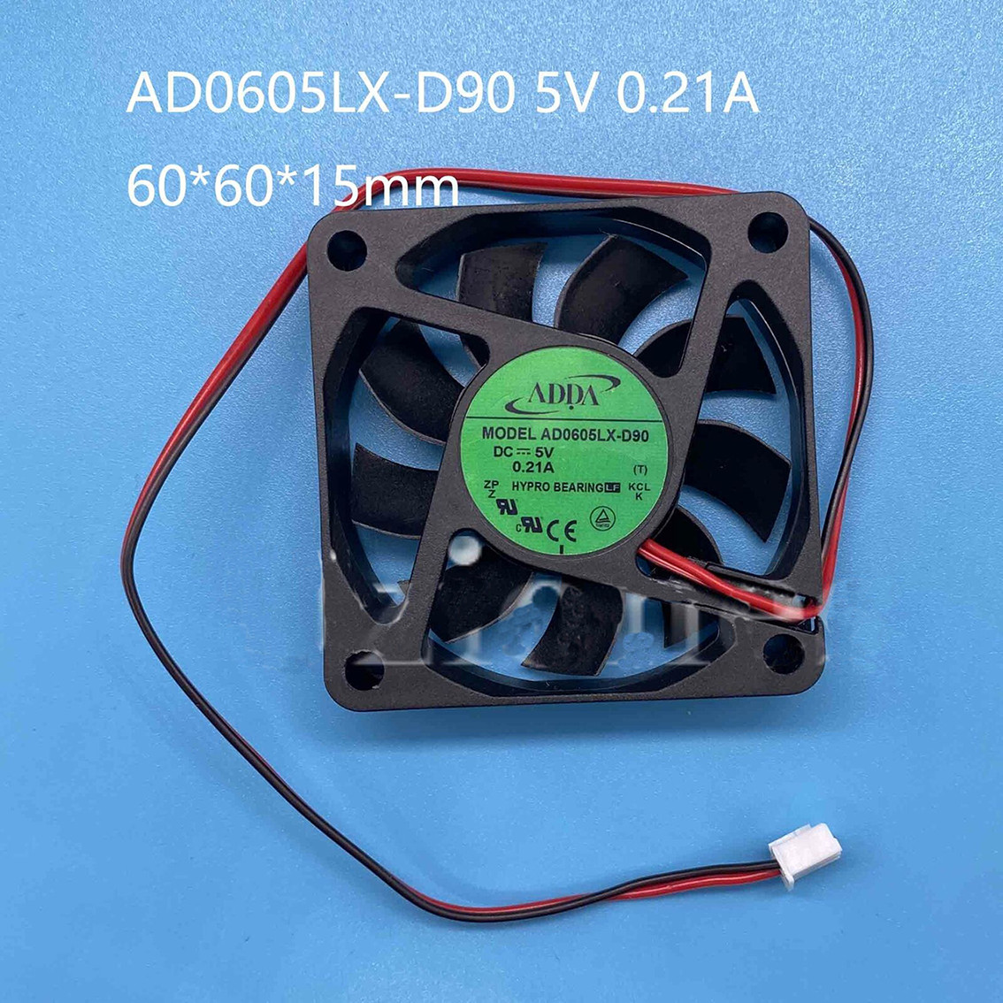1PC For Hard Disk Video Recorder Fan 2 Pin AD0605LX-D90 DC5V 0.21A 60*60*15mm